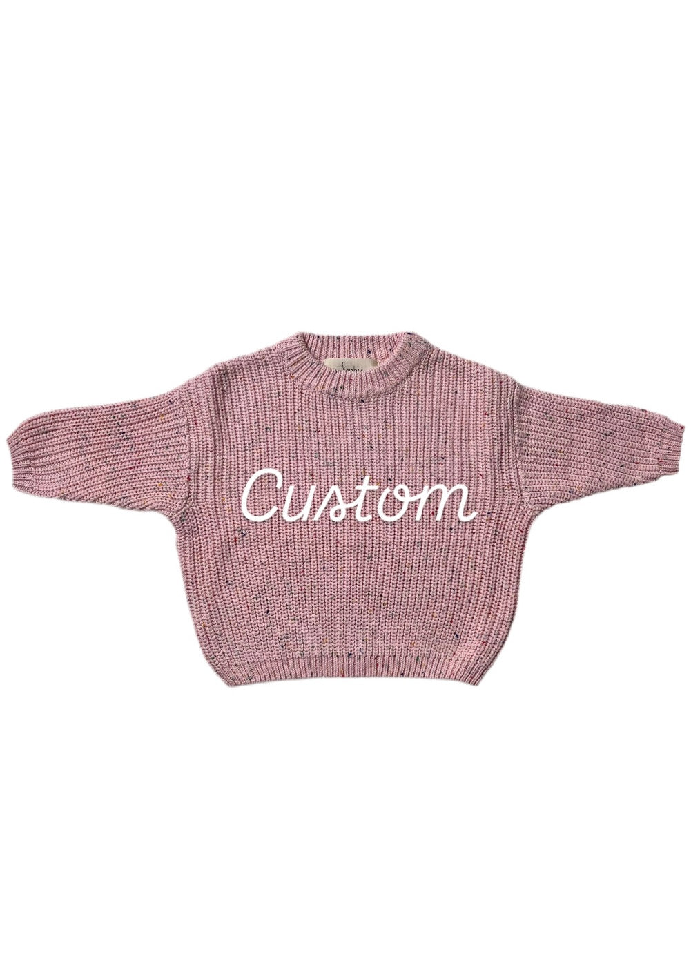 Cotton Candy Personalized Oversized Knit Sweater