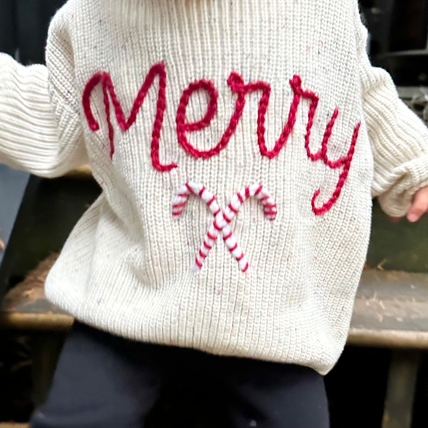 Confetti Personalized Oversized Knit Sweater