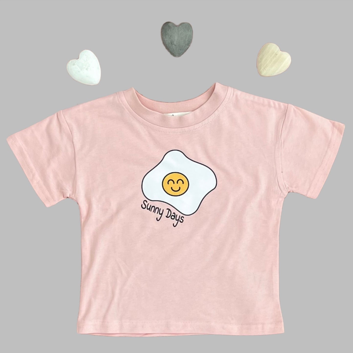 Sunny Days Tee-Pink/Grey