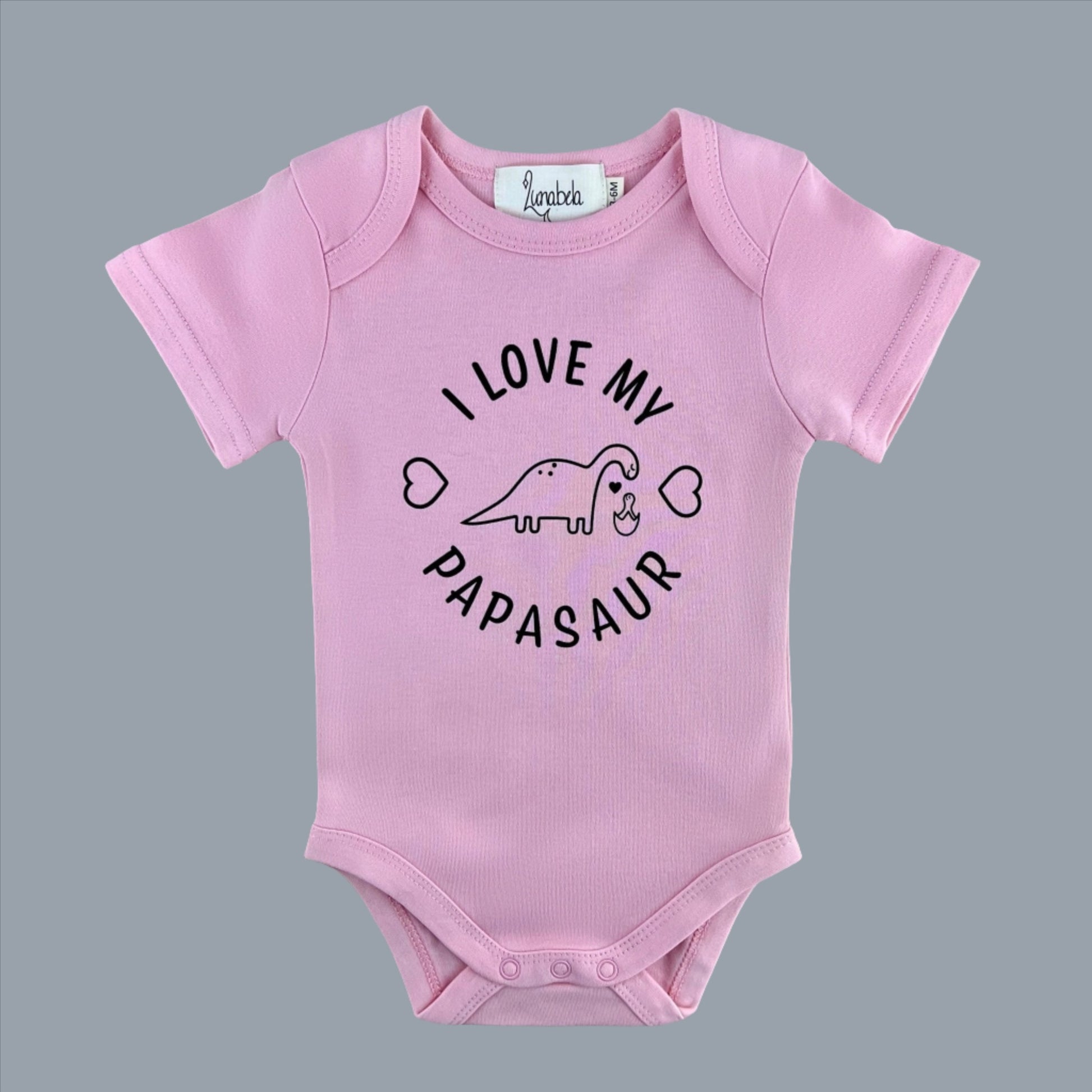 I ♥ My Papasaur Bodysuit - Lunabela