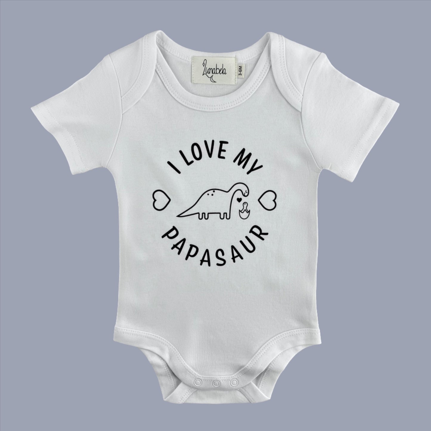 I ♥ My Papasaur Bodysuit - Lunabela